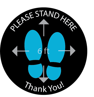 Floor Signs - Distancing Floor Signs - Distancing